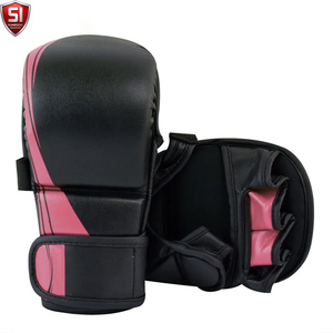 ถุงมือ MMA หนัง PU คุณภาพสูง แบบเปิดนิ้ว ดีไซน์ติดตีนตุ๊กแก ปรับสายรัดข้อมือได้ สำหรับศิลปะการต่อสู้ มวย - Product Image 6