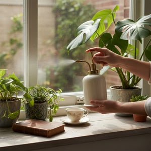 Rociador de Plantas de Acero Inoxidable con Elegante Bomba Dorada, Pulverizador de Niebla Fina para Jardín Interior, Decoración del Hogar, Duradero y Resistente a la Oxidación - Product Image 4