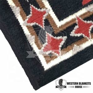 Meilleure vente Ranch Show Pad Personnalisable Logo Design Multicolore Nouvelle-Zélande Laine Serré Tissé Selle Cheval Couverture Tapis De Selle - Product Image 5