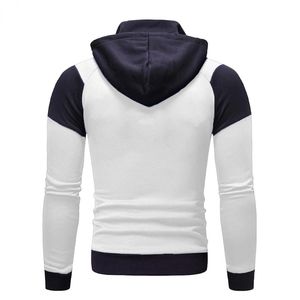 Nouvelle Collection Survêtement Homme Sportif à Capuche Color Block Manches Longues Fermeture Éclair Style Sportif Automne Coupe Droite Respirant - Product Image 4