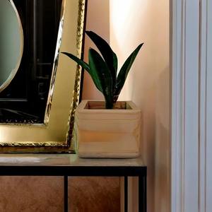 Pot de fleurs décoratif de luxe en métal, pour intérieur et extérieur, pot de plantes moderne pour jardin, balcon, terrasse, décoration de table - Product Image 5