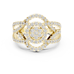 Be Gorgeous jewels Anillo de compromiso solitario de oro de 10 quilates - Product Image 6