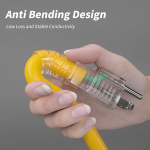 Cavo di prolunga per esterni da 7,6 m, calibro 12/3, resistente alle intemperie, con indicatore luminoso, prese multiple, 3 cavi di alimentazione - Product Image 1