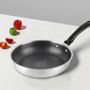 Premium Stainless Steel Saute Pan With Tempered Glass Lid Nonstick Interior Coating Induction Compatible Base - Product Image 1
