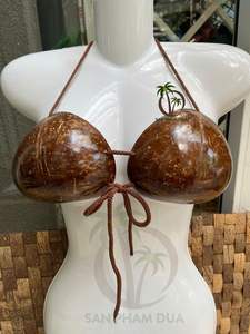 Sujetador de cáscara de coco más vendido sujetador Hawaiano/de coco tamaño completo para niños adultos/Top de Bikini - Product Image 6