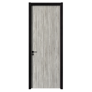 Puerta Interior de Casa Moderna, Personalizable, Impermeable, Ecológica, con Núcleo Compuesto Hueco, Revestimiento de Madera, Puerta de WPC para Villa - Product Image 3