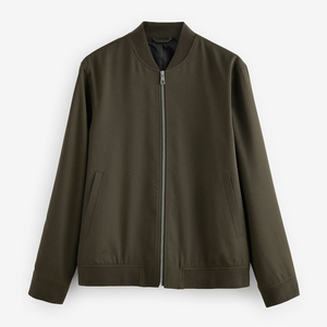 Blousons Bomber Homme Streetwear Coupe-Vent en Polyester Rembourré à Prix Abordable – Blousons Décontractés Zippés Style Collège Vert Olive pour Hommes - Product Image 5
