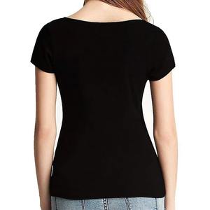 Camiseta informal elegante con estampado gráfico para mujer, top de algodón liso y elegante para mujer, camiseta informal de verano para mujer - Product Image 4