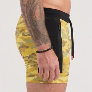 <b>Men's</b> Camouflage Print Board <b>Shorts</b> Mid Waist Drawstring Quick Dry Casual <b>Short</b> <b>Shorts</b> - Product Image 3