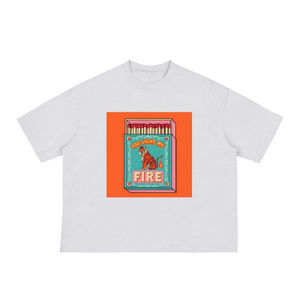 Camisetas de Lona Estampadas Holgadas de Gran Tamaño para Hombre, de Alta Calidad OEM, Transpirables, Estilo Urbano - Product Image 3