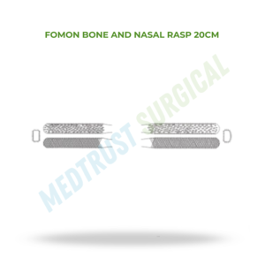 เครื่องมือผ่าตัดหู คอ จมูก ยี่ห้อ Fomon รุ่น Bone And Nasal Rasp ขนาด 20 ซม. สำหรับการผ่าตัดเสริมจมูกและขูดกระดูก - Product Image 2