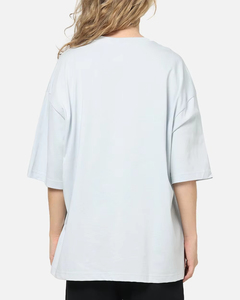 เสื้อยืดคอตตอน 100% ทรงโอเวอร์ไซส์ แบบสั่งทำพิเศษ สำหรับผู้หญิงและผู้ชาย ไซส์พลัส สวมใส่สบาย ทรงหลวม พรีเมียม เนื้อผ้านุ่ม คอกลม - Product Image 2