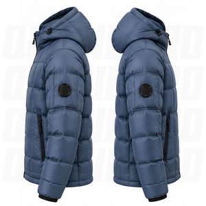 OEM Printed Logo <b>Waterproof</b> Reversible Hooded Puffer Jackets <b>Men</b> <b>Winter</b> Multi Pocket Padded Bubble <b>Coat</b> Warm Insulated Outdoor - Product Image 3