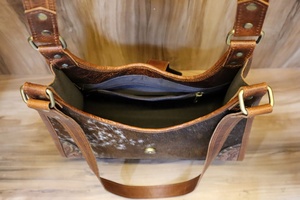 กระเป๋าหนังวัวแท้สไตล์ตะวันตกสำหรับผู้หญิงกระเป๋าแกะสลักมือเครื่องมือดีไซน์ใหม่ขายดี - Product Image 6