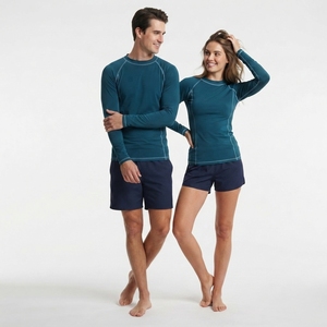 Customized Rash guard High quality thermal <b>Compression</b> <b>Shirt</b> <b>men</b> and women unisex Winter Rowing Baselayer super stretchy fabric - Product Image 3