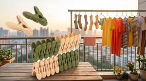 Pinces à linge en plastique HALO en gros, résistantes au vent, multi-usages, pour la maison - Product Image 3