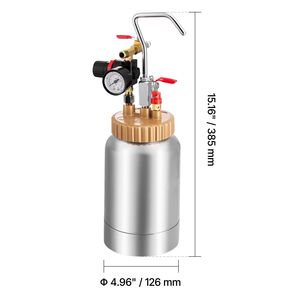 Tanque de Presión para Pintura en Aerosol de 0.5 Gal/2 L con Dos Pistolas de Pulverización (1.8 mm + 3 mm) - Pulverizador de Pintura Neumático Central Pneumatic - Product Image 5