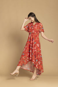 Robe de fête élégante pour filles, manches courtes, robe de princesse en forme de A pour anniversaire et mariage, disponible au prix de gros - Product Image 3