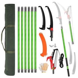 26ft Lightweight Manual Pole Saw Set Long Handle Pruner with Sharp Steel Blade for Tree Trimming and Scissors Pa - Product Image 2