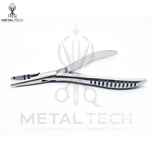 Pince de retrait d'extensions capillaires en acier inoxydable à mâchoires dentelées, outil de déchirage de micro-anneaux, fournitures de salon pour extensions - Product Image 2