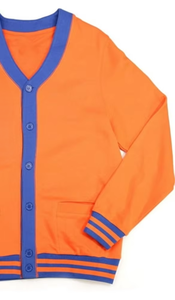 Custom Men's Double Breasted Wool/Acrylic <b>Cardigan</b> Sweater Solid Color Winter Apparel for School Spirit - Product Image 5