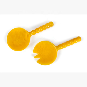 Ustensiles de service à salade perlés en résine Artizon Studio AS-SS195 très demandés, lavables au lave-vaisselle, finition polie élégante, compatibles micro-ondes - Product Image 1