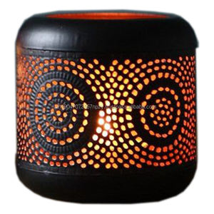 High Quality Handmade <b>Black</b> Metal <b>Lantern</b> <b>Candle</b> Holder for Christmas Restaurant Decoration Worldwide Export - Product Image 3