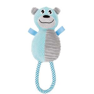 Giocattolo per Cani Huggabear in Peluche con Juta Naturale e Suono per il Divertimento dell'Animale Domestico - Product Image 1