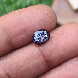 Piedra Preciosa Natural de Iolita y Piedra del Sol, Corte Ovalado Facetado con Iridiscencia, para Fabricación de Joyería DIY - Product Image 3