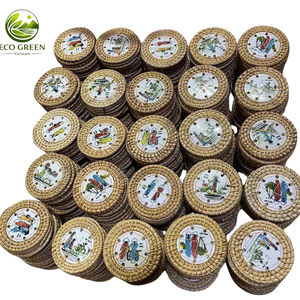 Handmade Natural Seashell Mosaic Coaster with Rattan Edge Coastal Beach Home Decor Drink Cup Mat Gift Souvenir - Product Image 6
