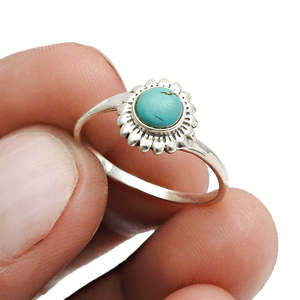 Handmade Bohemian Jewelry Best Classic Handmade Design <b>Ring</b> In 925 Solid Sterling Silver Comes With Natural <b>Turquoise</b> Gemstone - Product Image 3