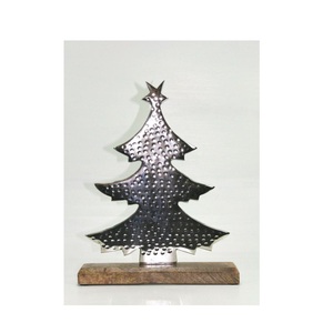 Elegante árbol de Navidad de aluminio metálico moderno hecho a mano, decoración para el hogar, ecológico y a bajo precio. - Product Image 1