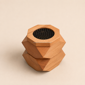 Hand-Made Durable Wooden Waterfall Incense Burner Aromatic <b>Diffuser</b> Geometric Design <b>Oud</b> Scent All-Season Use - Product Image 1