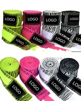 Bandages de boxe élastiques pour MMA et Muay Thai - Légers, couleur/taille personnalisables, toile de coton, design personnalisé, fabrication OEM directe d'usine