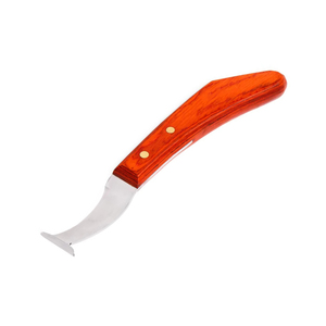 Cuchillo para Pezuñas con Hoja de Acero Inoxidable y Mango de Madera, Herramienta Ergonómica para el Cuidado de Caballos, Ovejas, Cabras y Ganado - Product Image 4