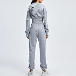 Conjunto Deportivo Corto para Mujer, Modelo 2025, de Alta Calidad, Tops Largos y Cortos, Ropa Sólida para Invierno, OEM - Product Image 2