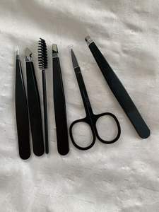 กรรไกรตัดเย็บงานฝีมือใบมีดคมเคลือบสีดำ กรรไกรตัดด้ายสแตนเลส เครื่องมือสีตามสั่ง สำหรับตกแต่งเล็บ - Product Image 2