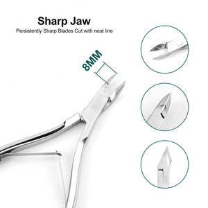 Coupe-ongles incurvé professionnel de haute qualité en acier inoxydable pour bébé, outils de manucure et pédicure, coupe-cuticules aiguisé ANAAIF - Product Image 2