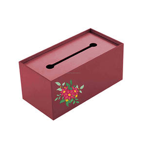 Custom Logo Modern Tissue Box Dispenser Organizer <b>Printed</b> Design for Office Desk <b>Coffee</b> Table or Dining - Product Image 2