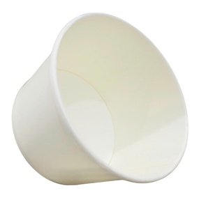Ebelee Customized Round Eco-Friendly Biodegradable Disposable Food Grade UV Coated Modern Carton Corrugated Paper Salad Bowl <b>Lid</b> - Product Image 2