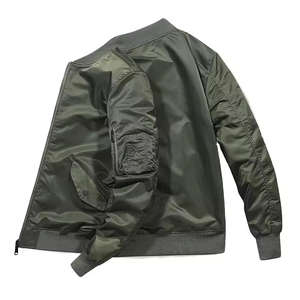 Wholesale Men's <b>Bomber</b> <b>Jacket</b> Customizable Front Logo <b>Baseball</b> <b>Bomber</b> <b>Jacket</b> Windproof Reversible Street Style Winter <b>Jacket</b> - Product Image 3