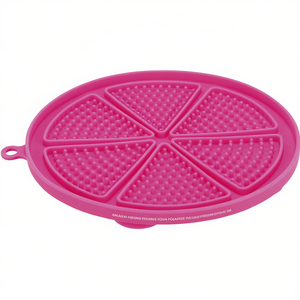 Lick'n'Snack Tapete de silicona para alimentación de mascotas con ventosa Rosa 18 cm para perros y gatos - Product Image 2