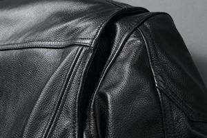 Veste en cuir pour homme, veste en cuir véritable sur mesure, veste de motard en cuir véritable pour homme, étiquette privée personnalisée. - Product Image 5