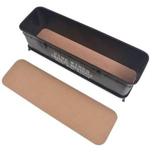 Banc de rangement en acier noir de taille moyenne pour entrée, meuble de rangement pour salon - Product Image 5