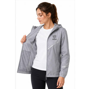 Fashion Forward <b>Women</b> Windbreaker <b>Jacket</b> <b>Lightweight</b> Hooded Windproof Water Resistant Full Zip Outdoor Travel Casual Comfort - Product Image 3