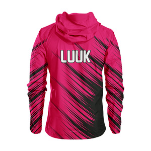 Custom Sublimated Hooded Windbreaker <b>Jacket</b> Nylon Coated Outdoor Rain <b>Jacket</b> for Running Hiking Cycling and Team Sports - Product Image 3