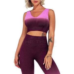 Ensemble de yoga taille haute : Leggings ajustés et soutien-gorge de sport assorti – Confort et extensibilité pour la gym et le yoga - Product Image 3