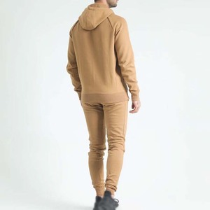 Survêtement à capuche pour homme, couleur unie, coupe classique, fermeture éclair intégrale, coton, vêtements d'automne avec poches latérales - Product Image 6