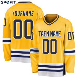 Camiseta de Hockey sobre Hielo para Equipos Profesionales, Personalizada con Sublimación a Todo Color, Nombre, Número y Logotipo, Tela de Alta Resistencia 100% Poliéster, Deportiva - Product Image 3