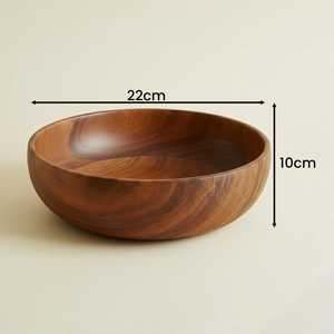 Bol de service en bois de luxe de qualité supérieure – Bol alimentaire artisanal naturel haut de gamme pour table à manger, cuisine et décoration intérieure - Product Image 2